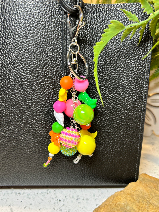 Fun Dinosaur Purse Charms, Bag Charm Keychain